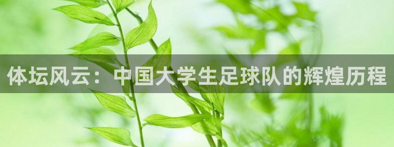 欧亿体育官方正版app神州:体坛风云:中国大学生足球队的辉煌